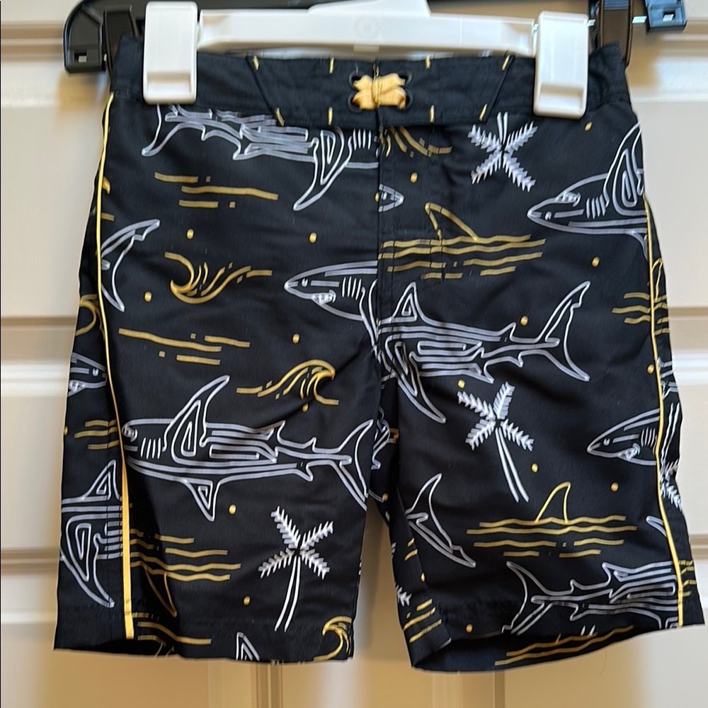 Art Class Black Shark Patterned Shorts